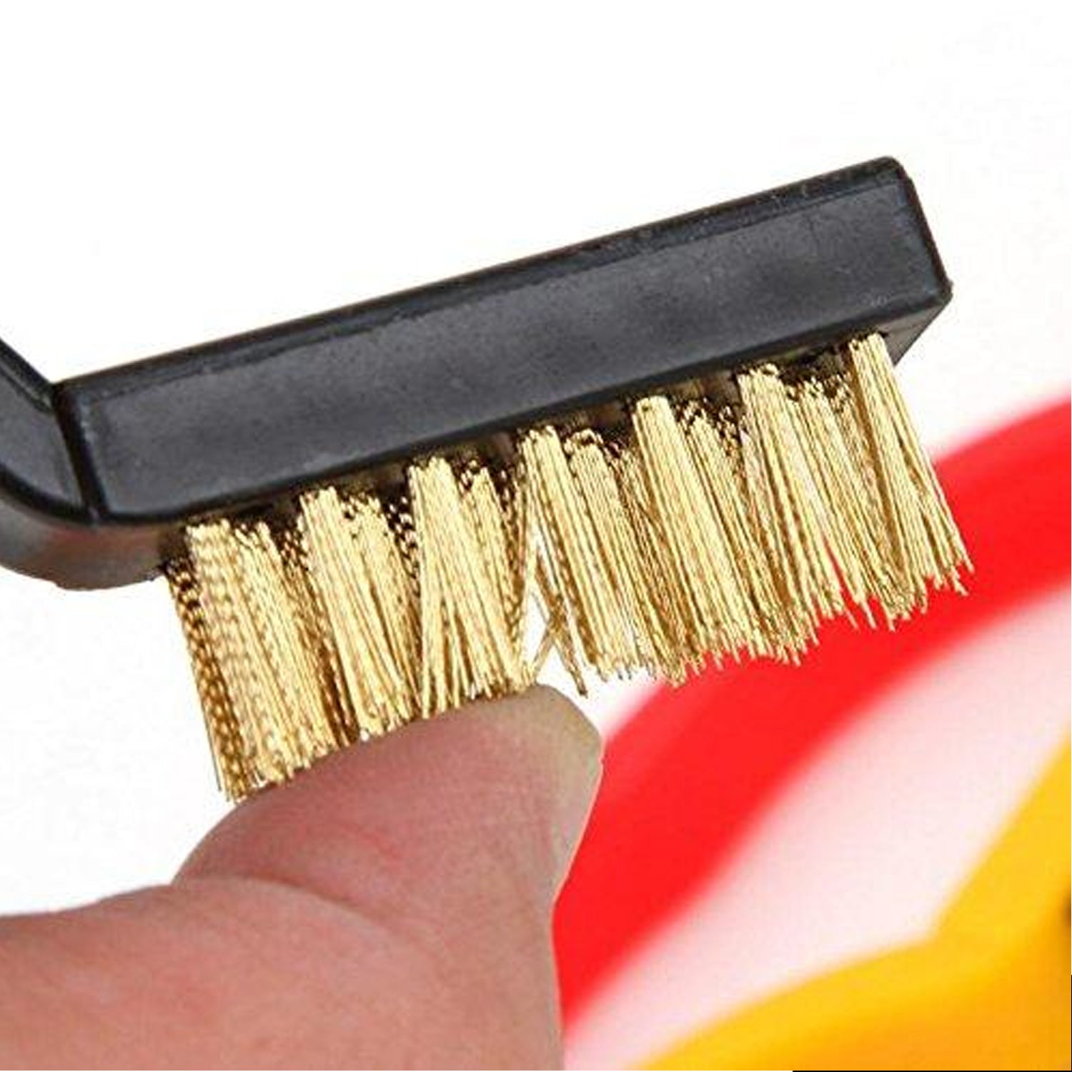 Three mini wire brushes with different bristles Three mini wire brushes with different bristles